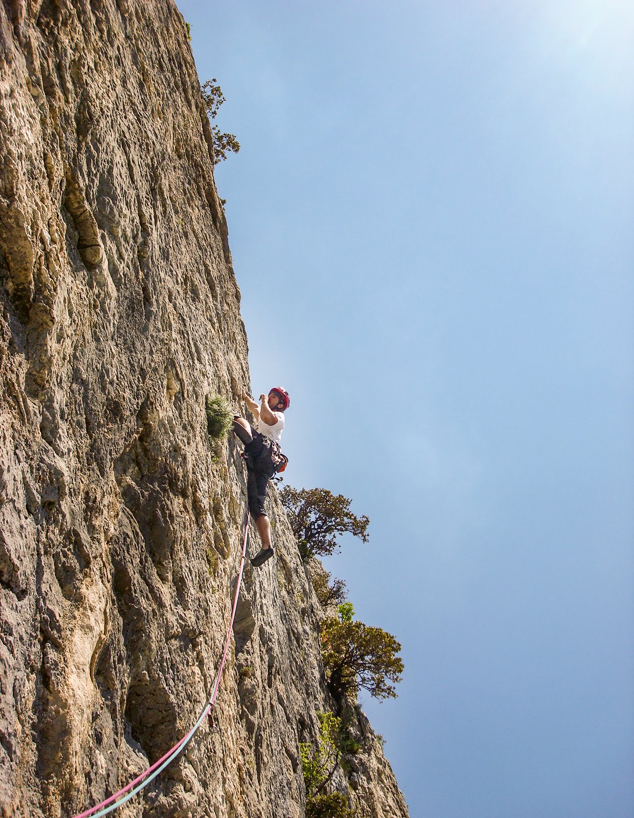 Climber in parete