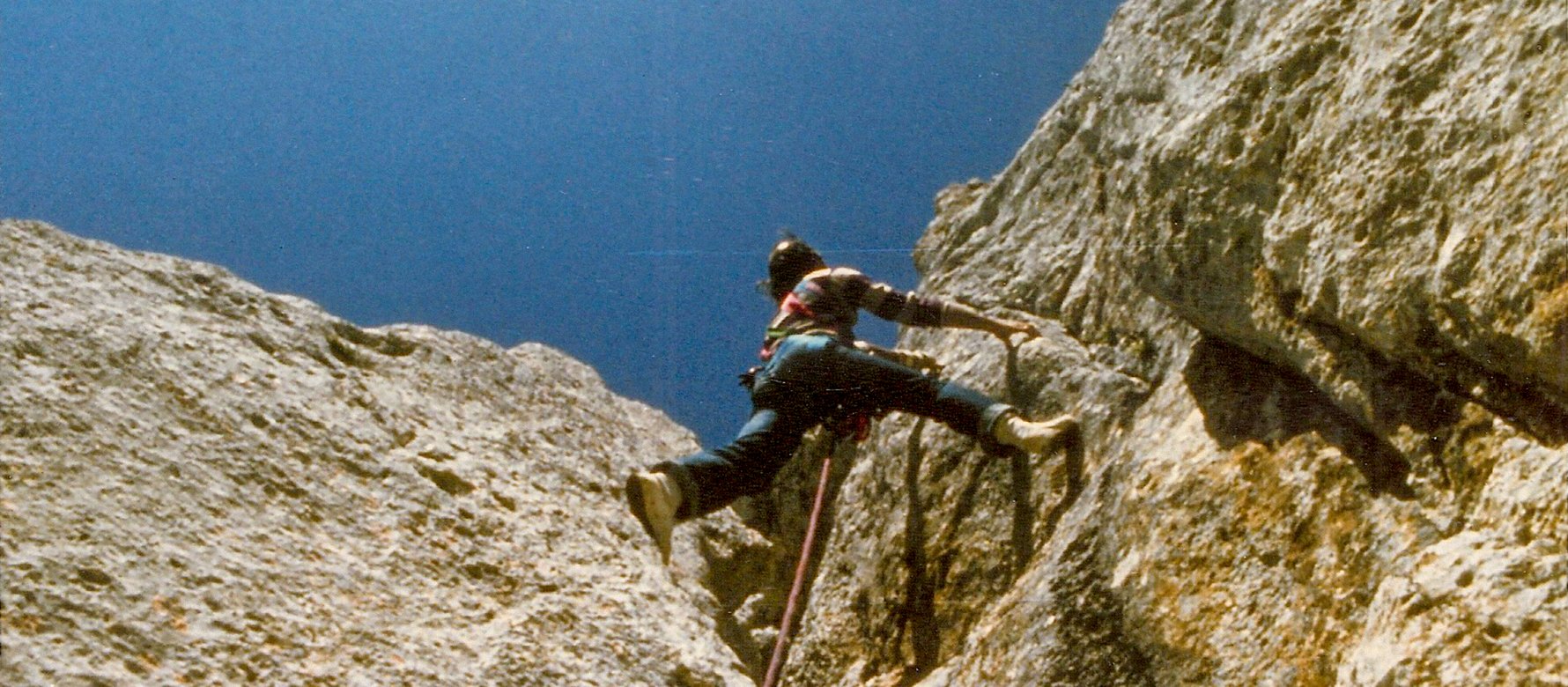 Climber in parete