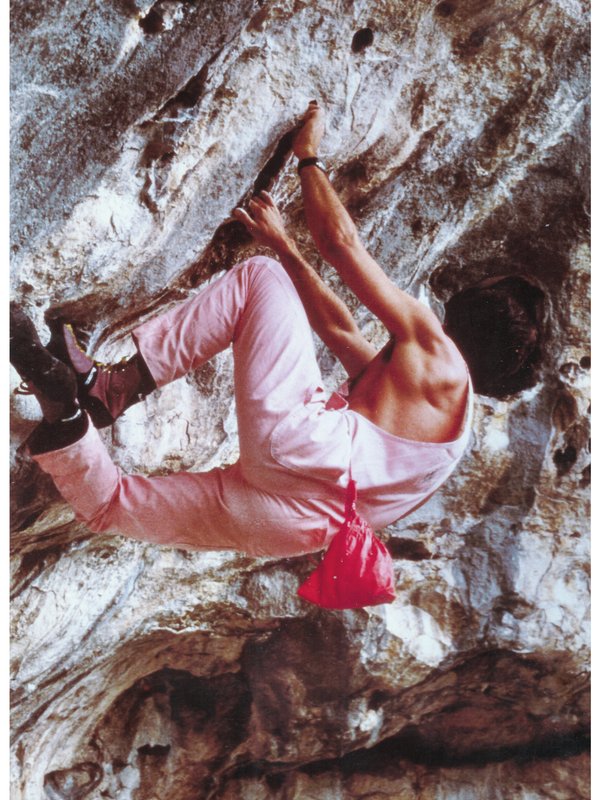 arrampicatore in parete