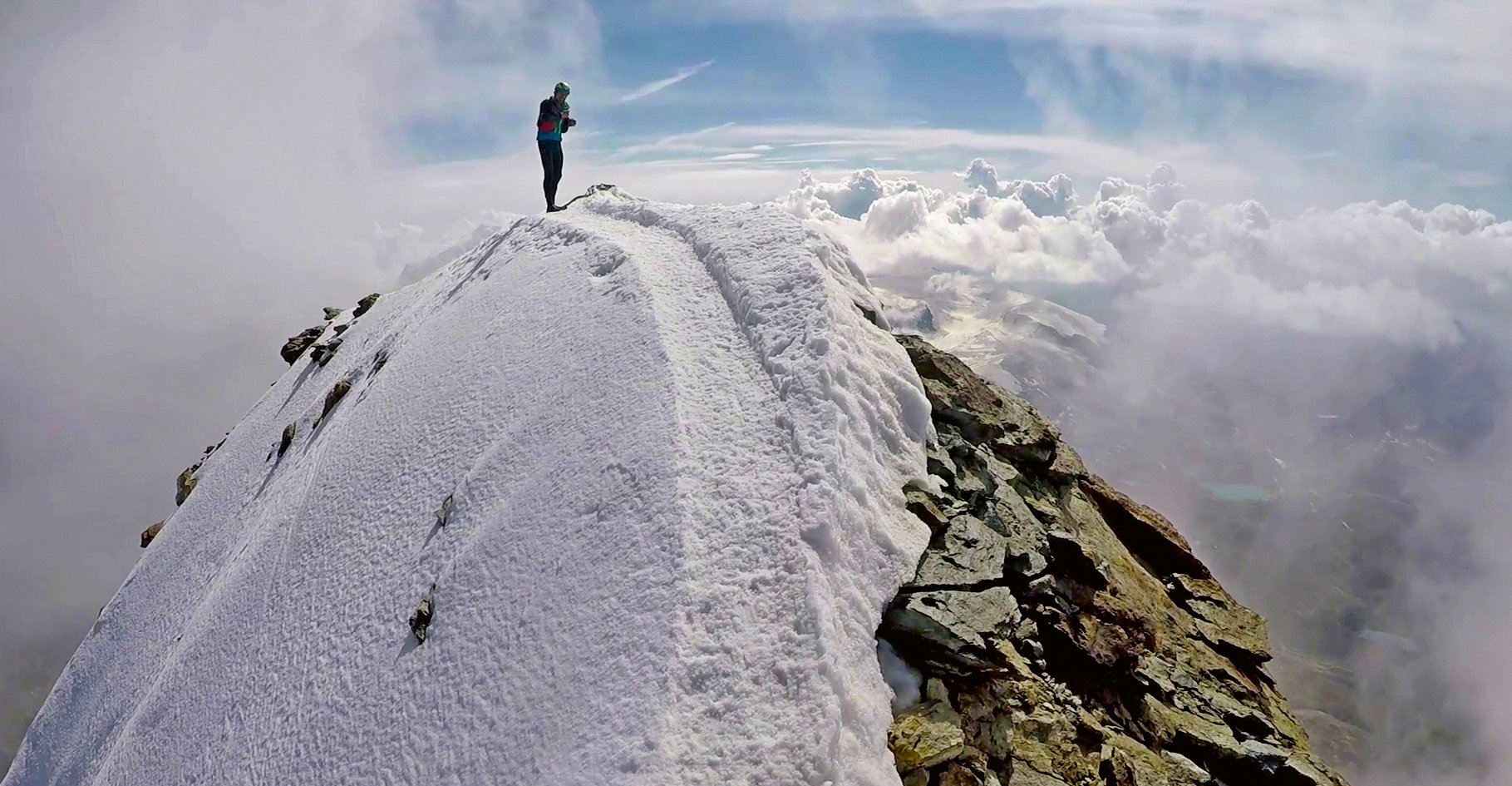 Climber in cima al Cervino