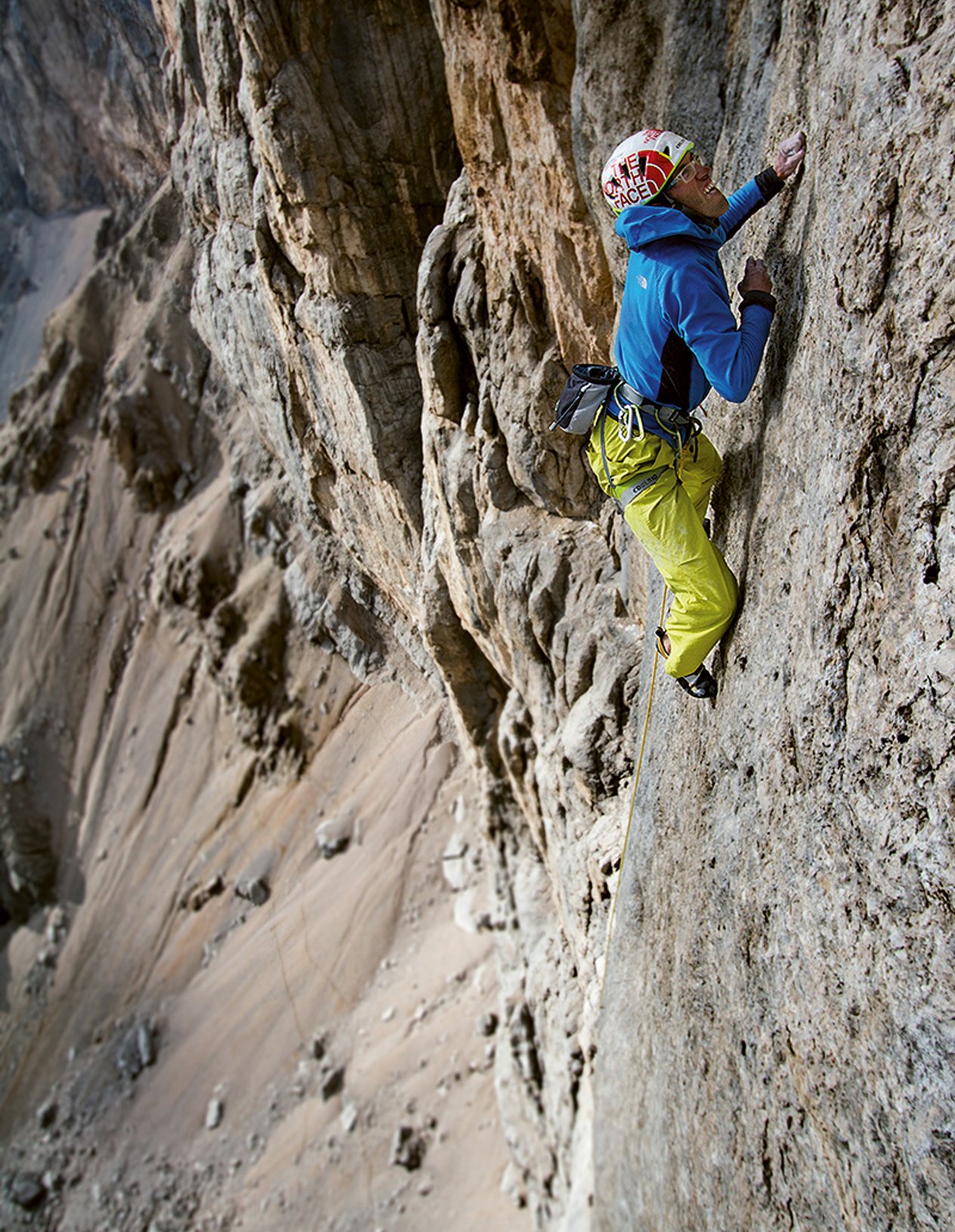 arrampicatore in parete