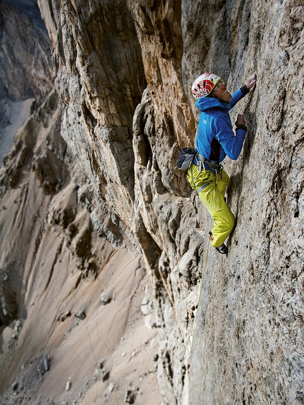 arrampicatore in parete