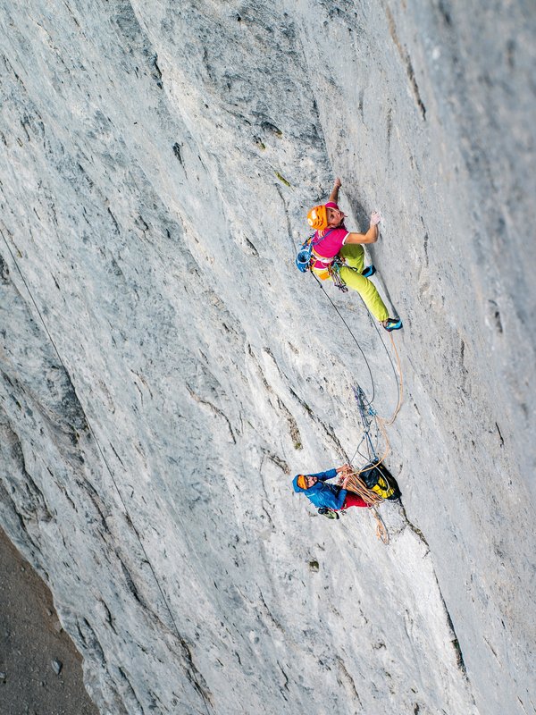 arrampicatori in parete