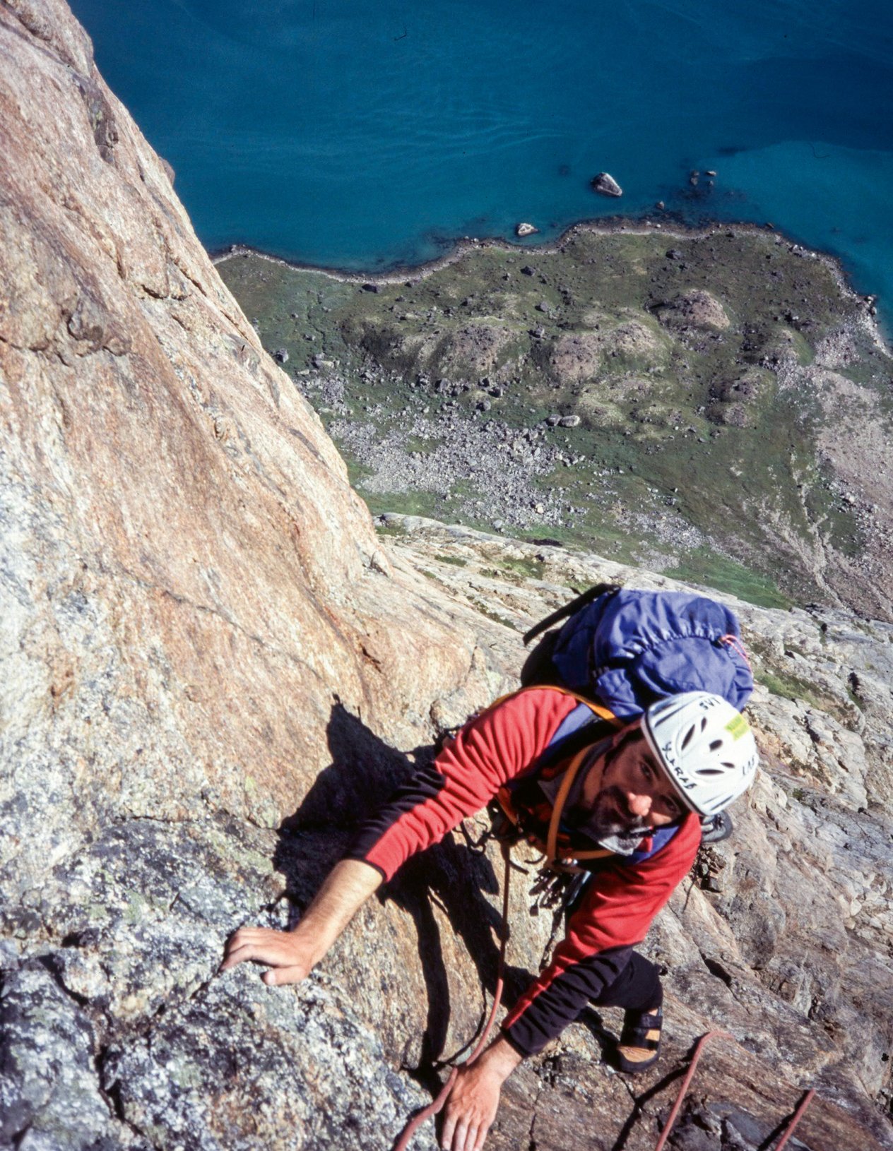 climber in parete