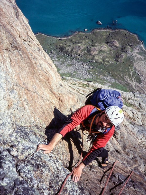 climber in parete