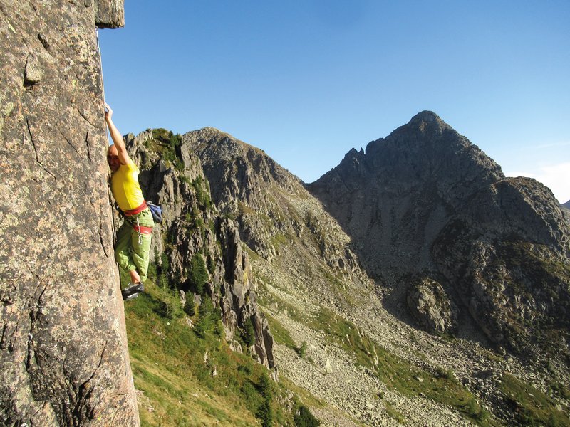 arrampicatore in parete