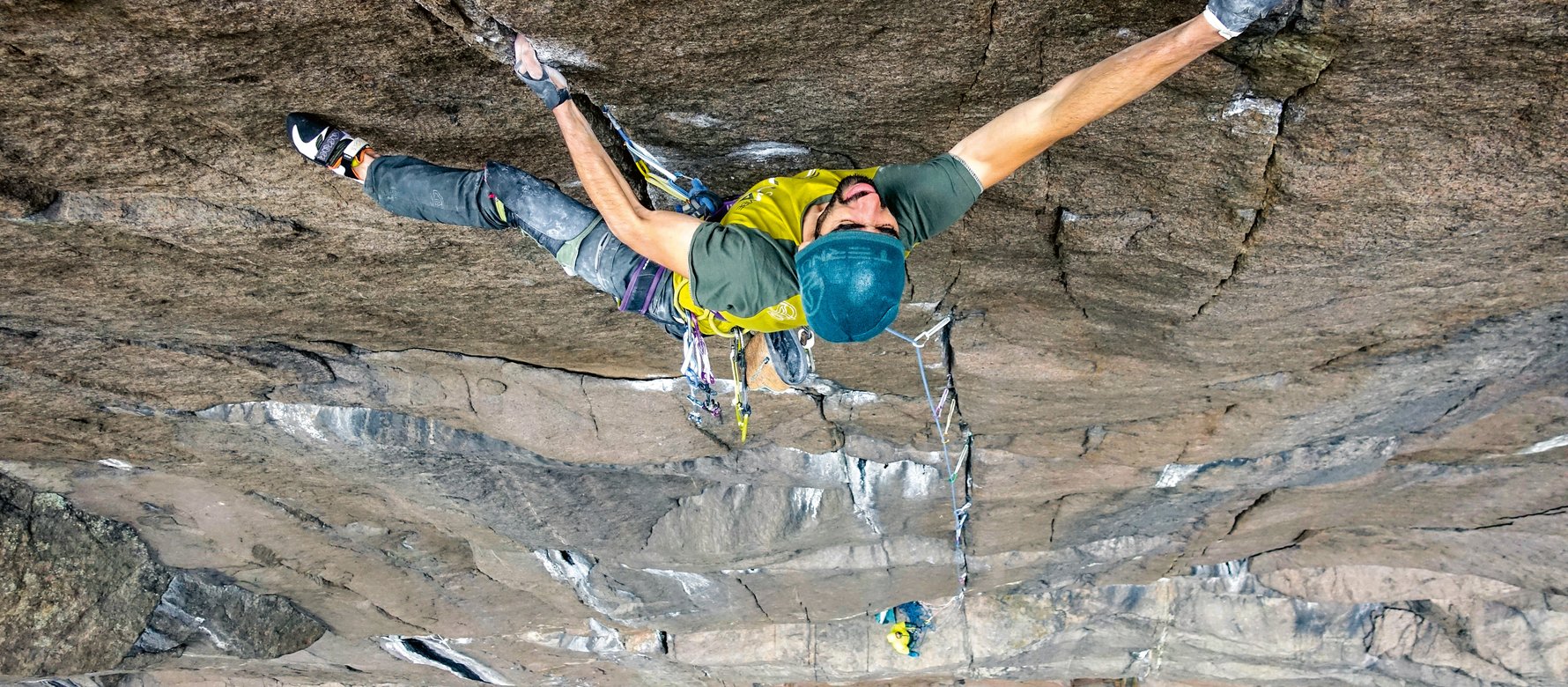 arrampicatore in parete