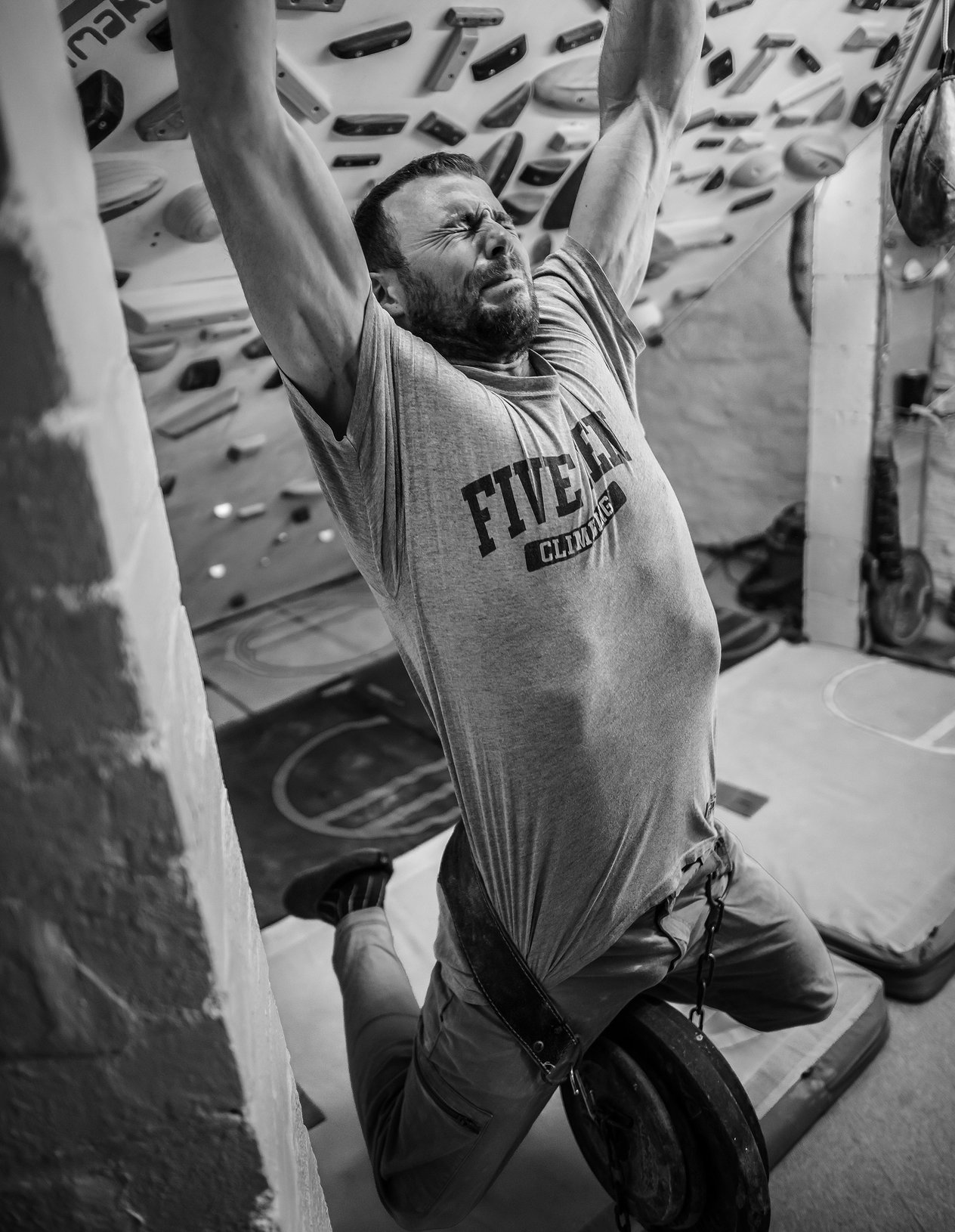 climber in allenamento