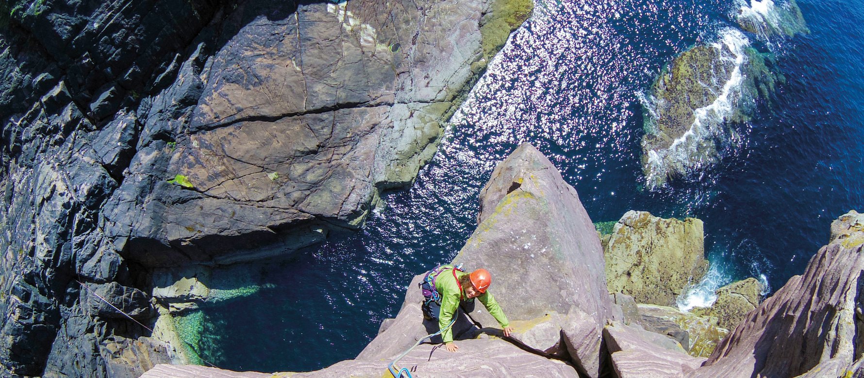 arrampicatore in parete