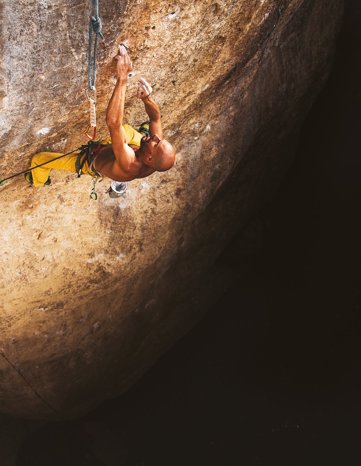 arrampicatore in parete