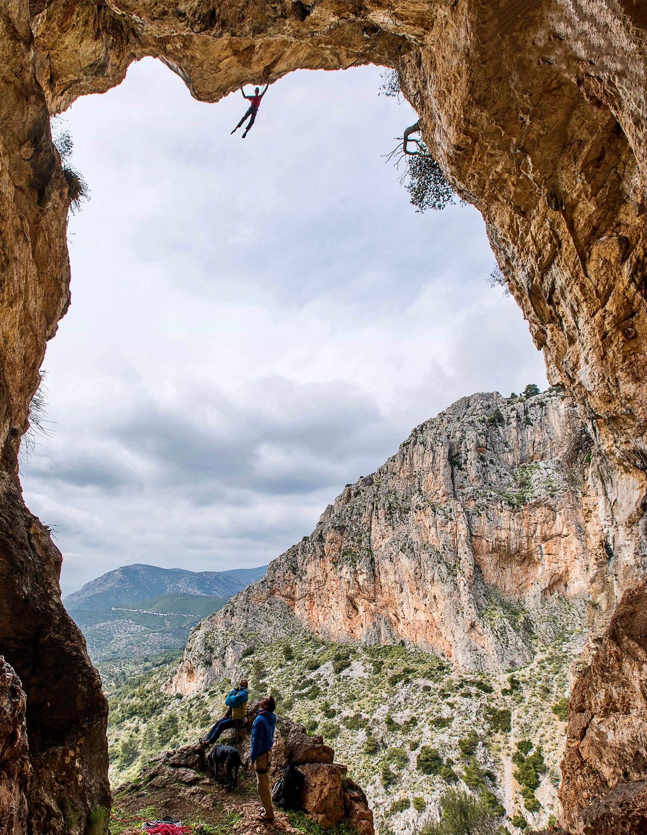 arrampicatore in parete
