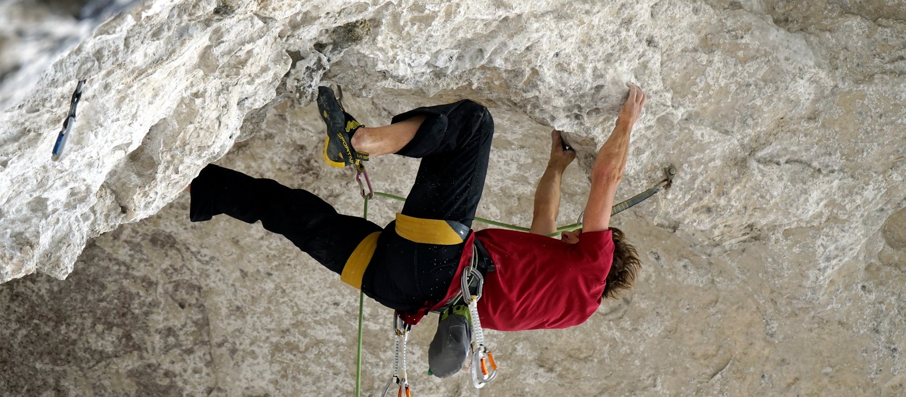 arrampicatore in parete