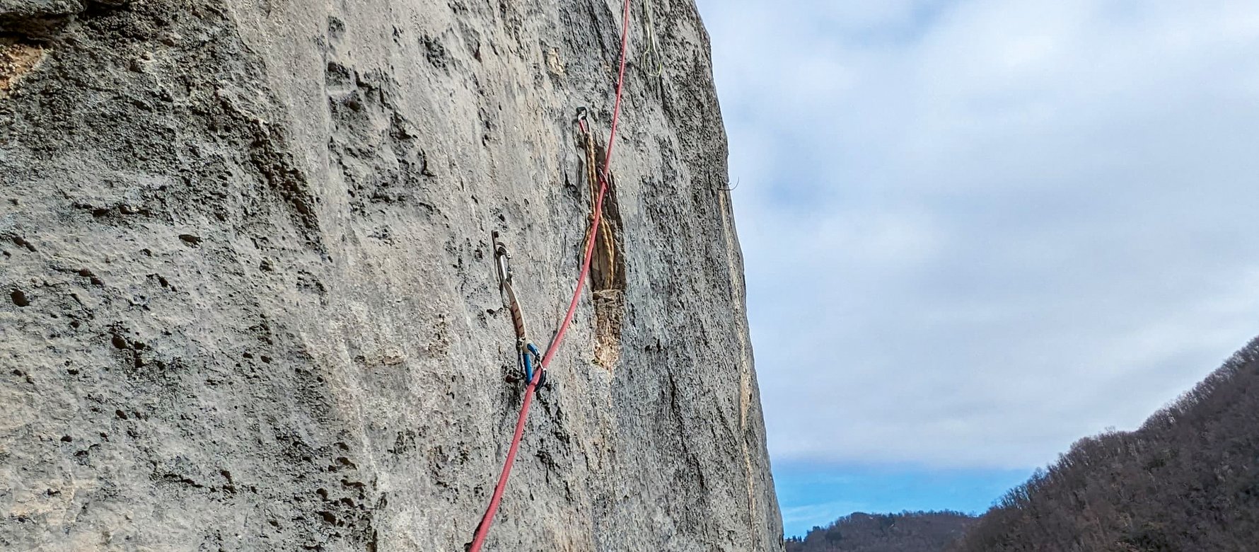 Climber in parete
