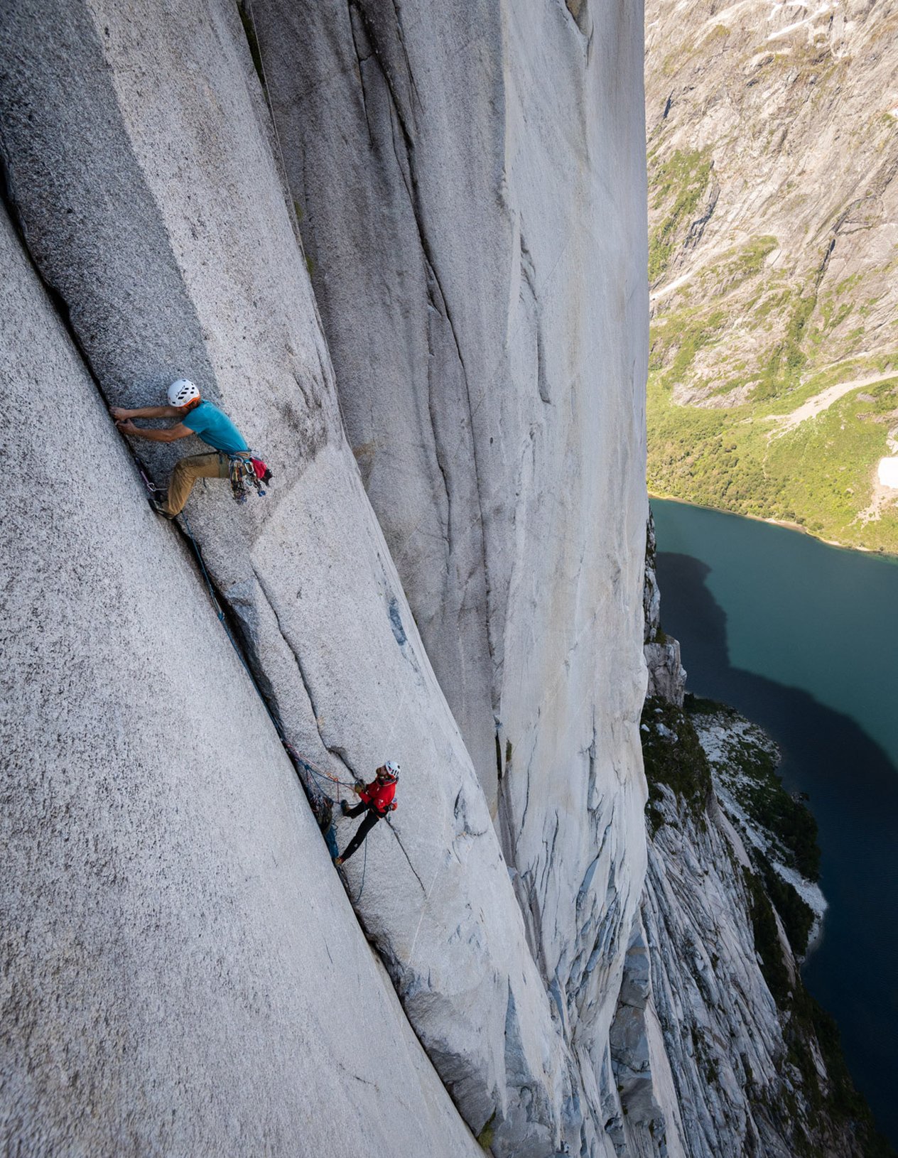 arrampicatore in parete