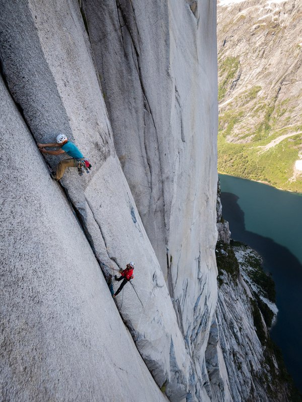 arrampicatore in parete