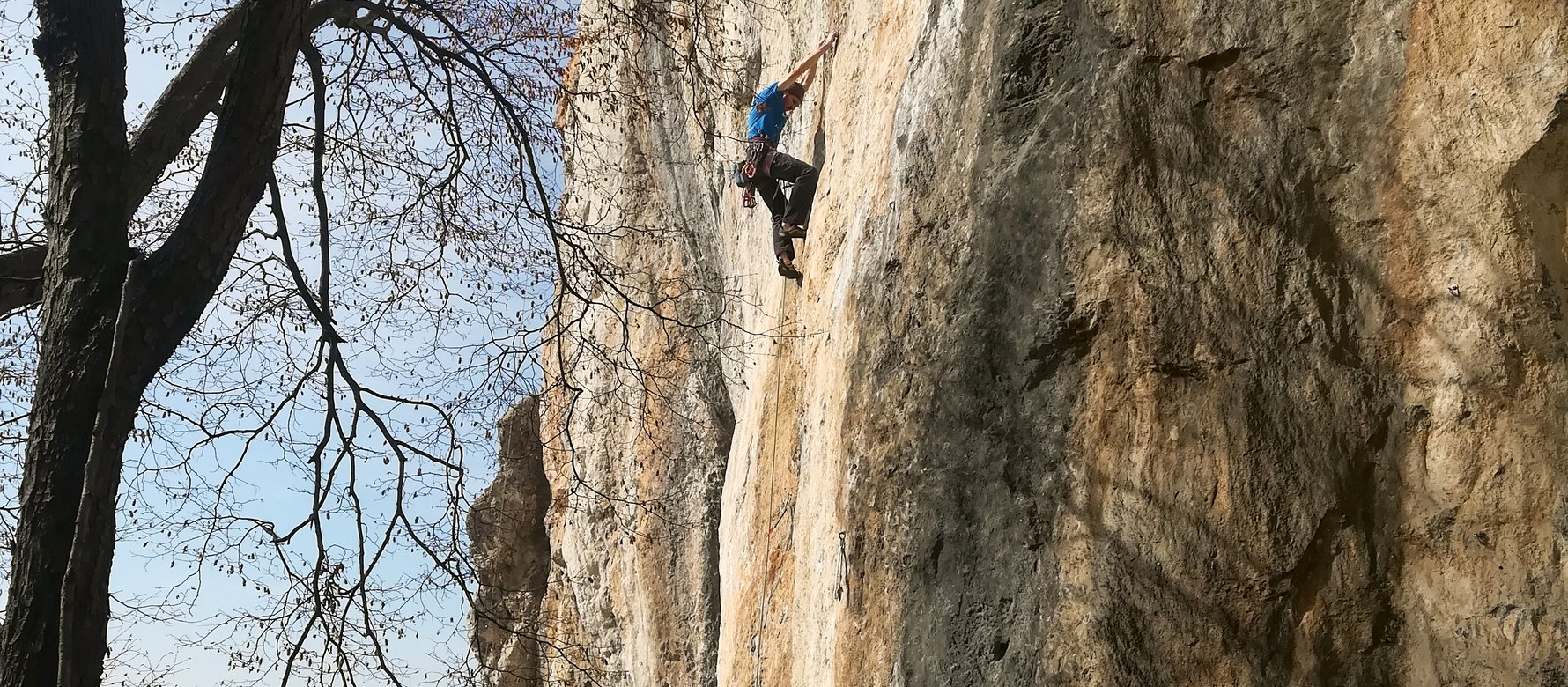 Climber in parete