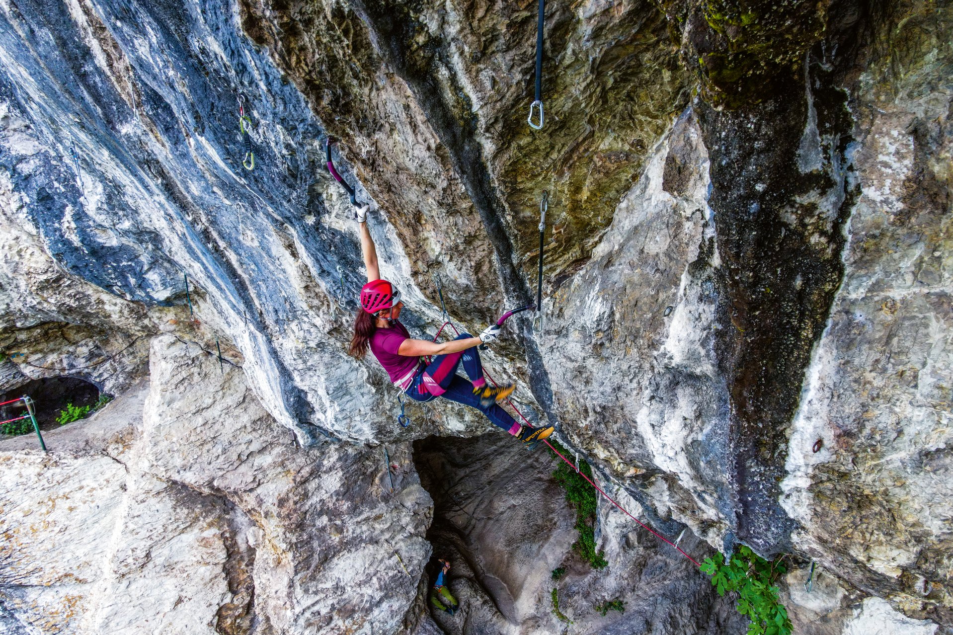 Climber fa drytooling