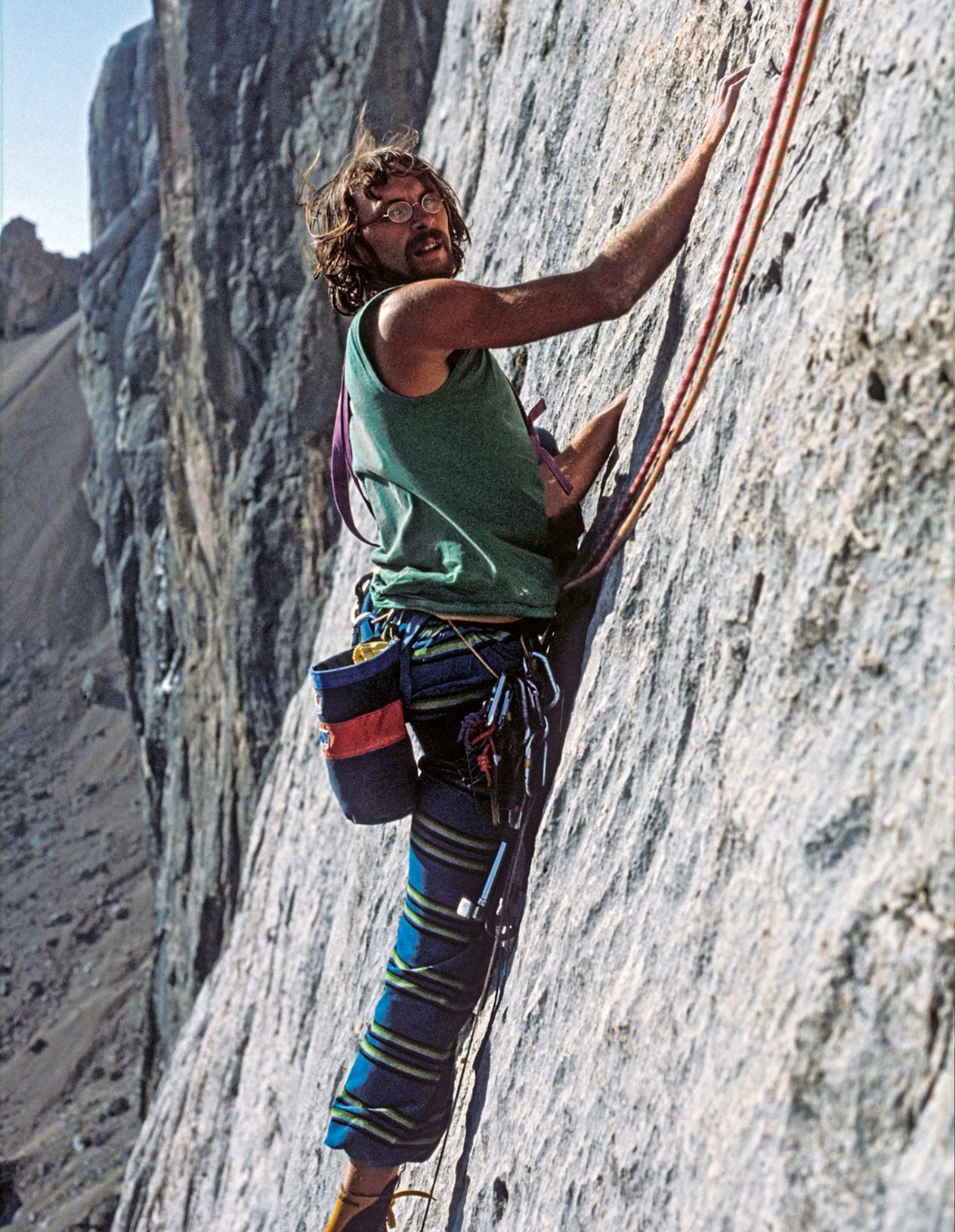 arrampicatore in parete