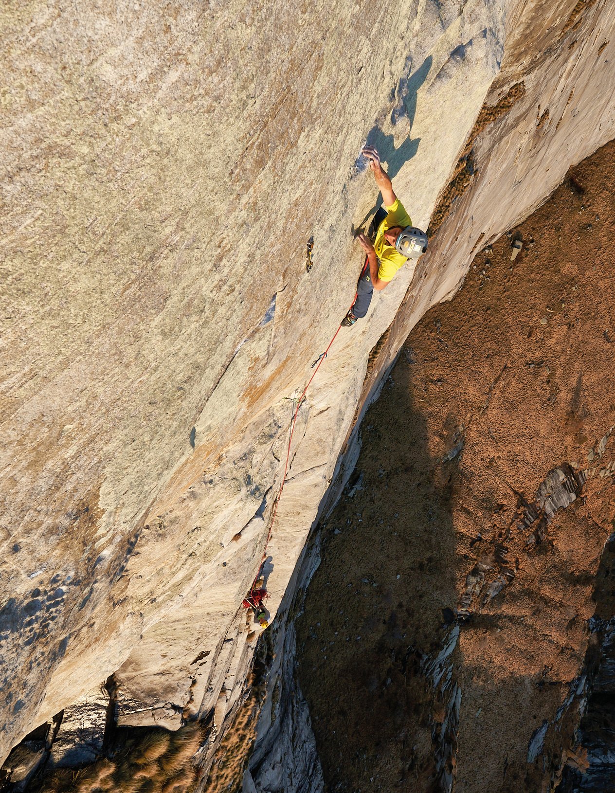 arrampicatore in parete