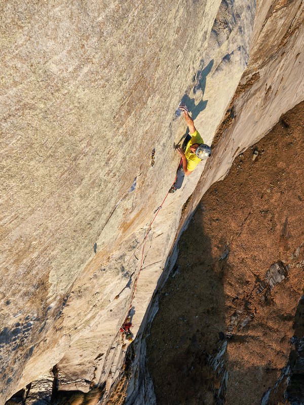 arrampicatore in parete