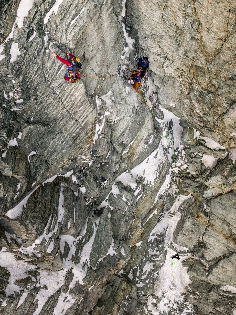 Climber in parete