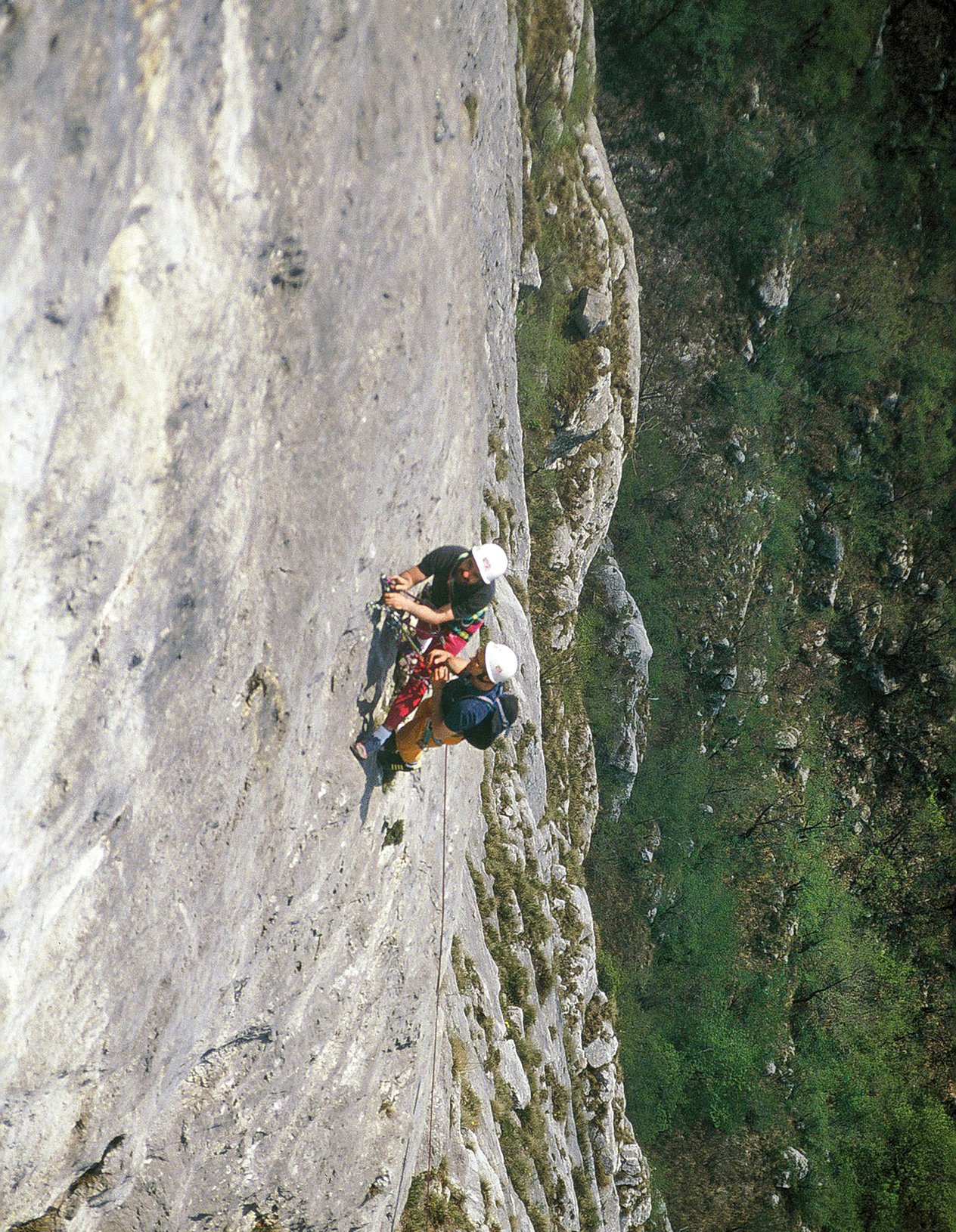 Climber in parete