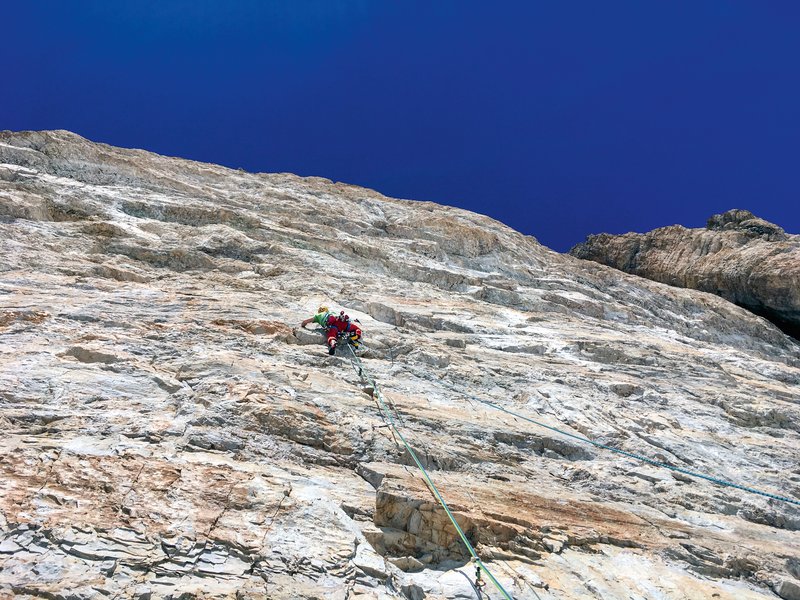 arrampicatore in parete