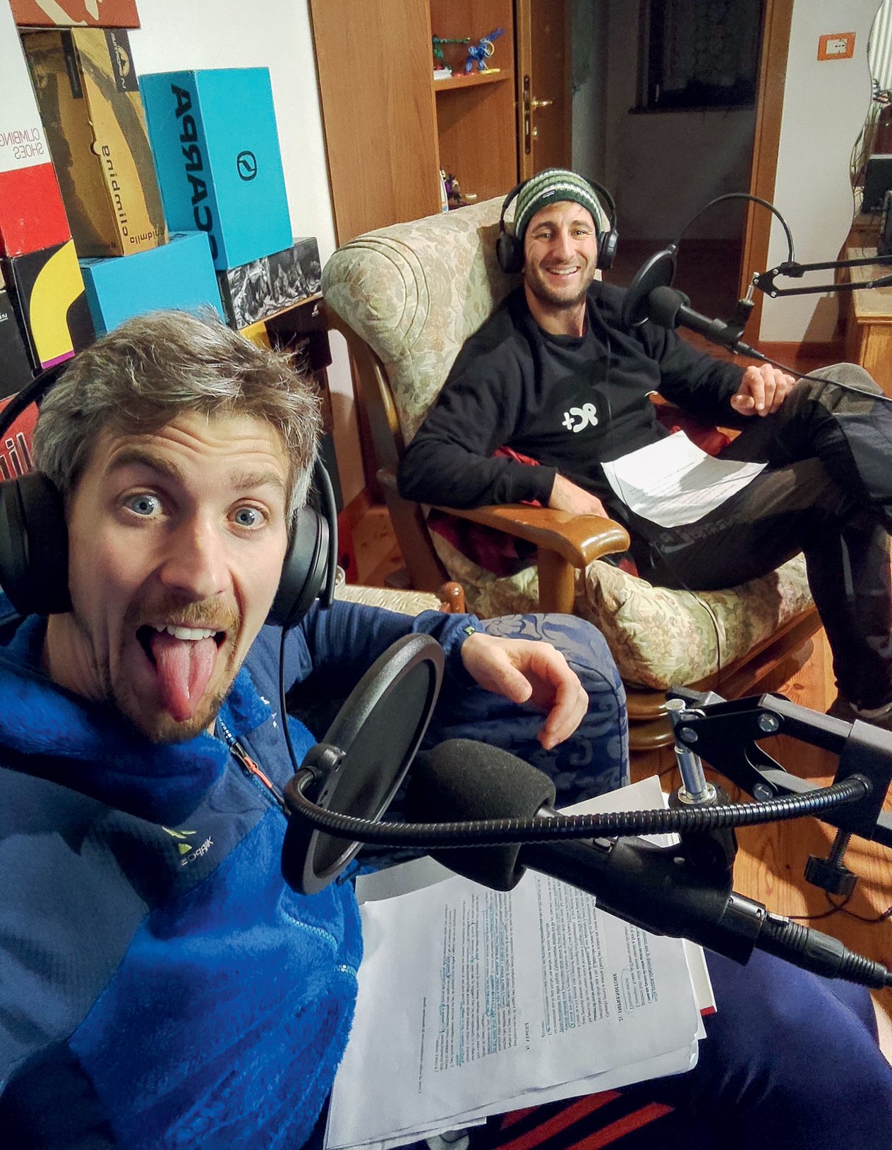 speaker radiofonici al lavoro