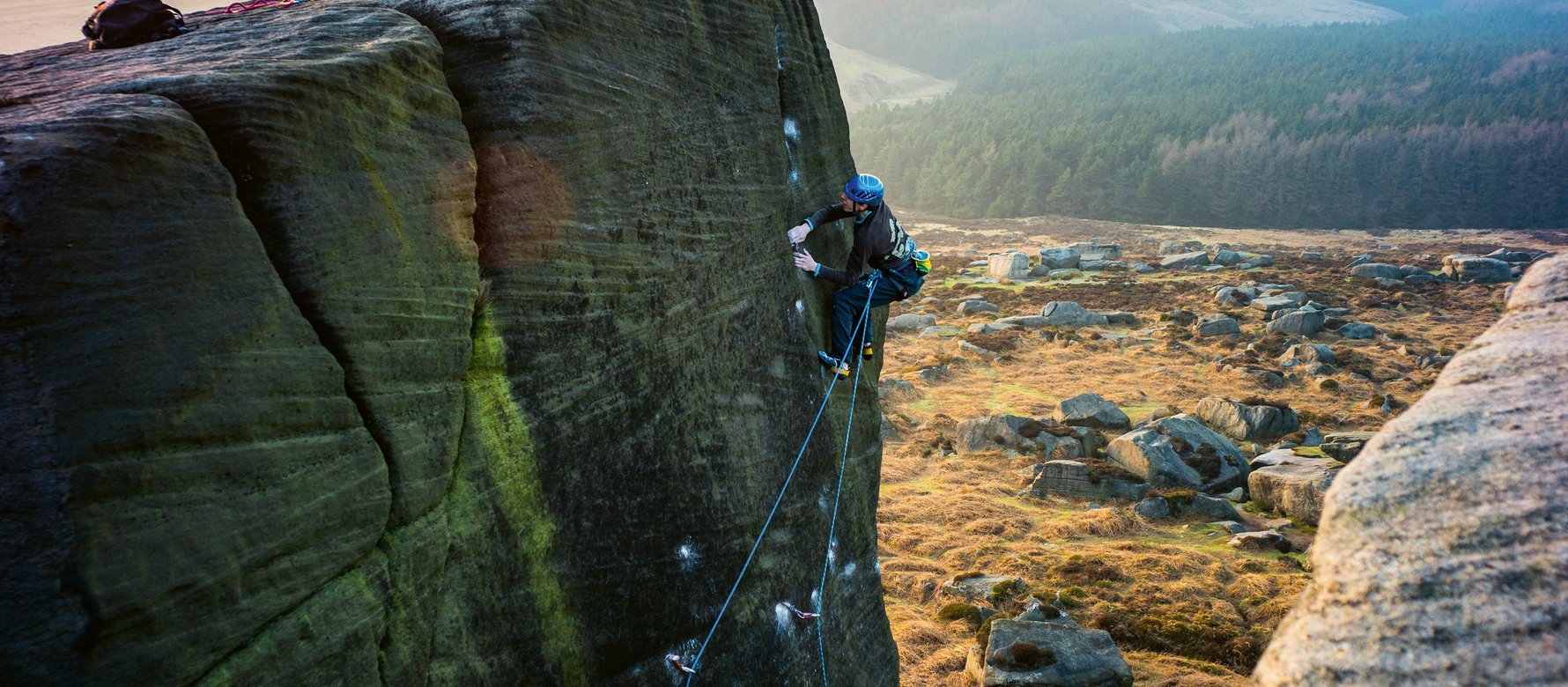 arrampicatore in parete