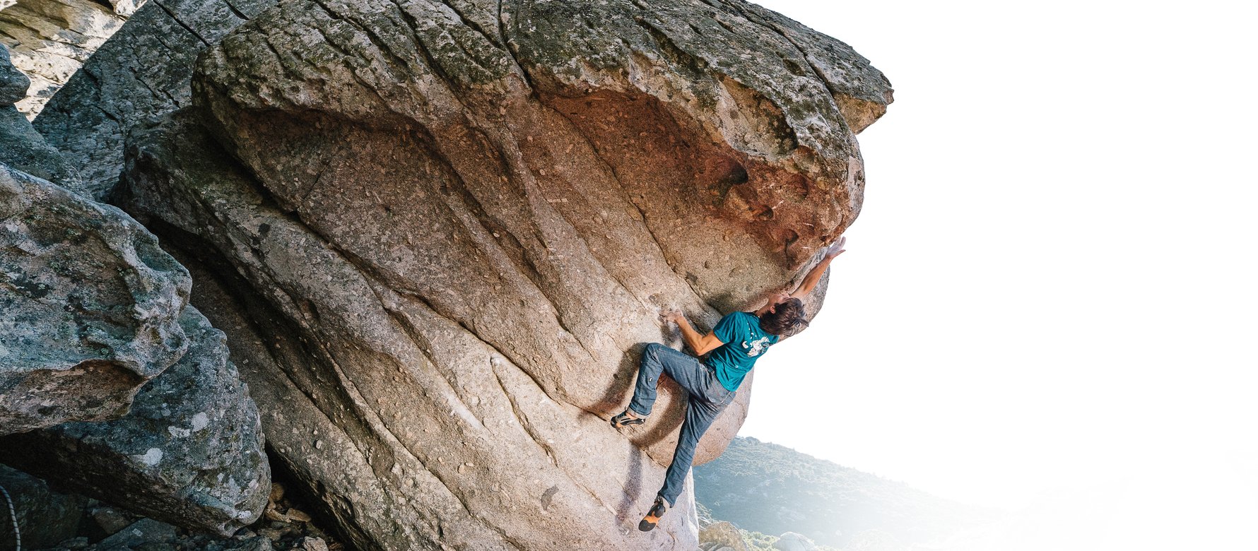 arrampicatore in parete