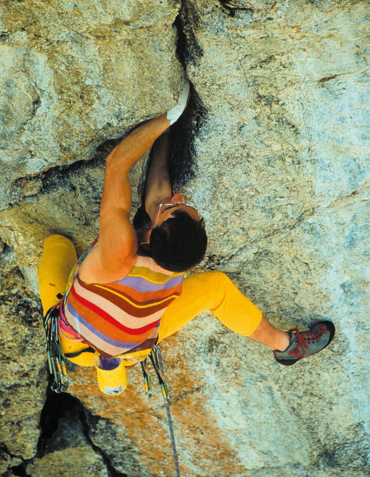 arrampicatore in parete