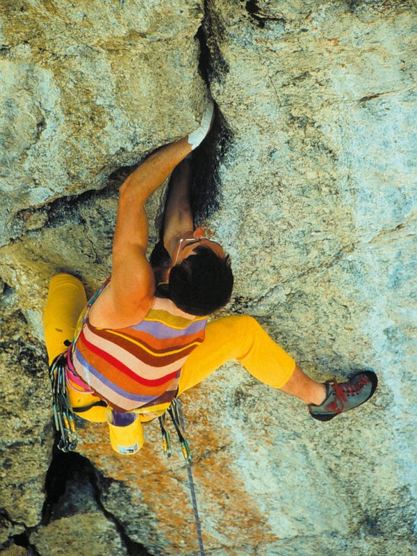 arrampicatore in parete