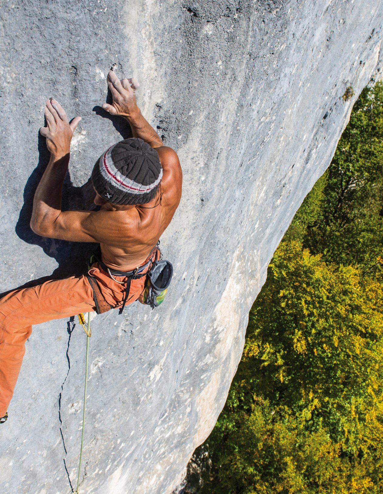 arrampicatore in parete