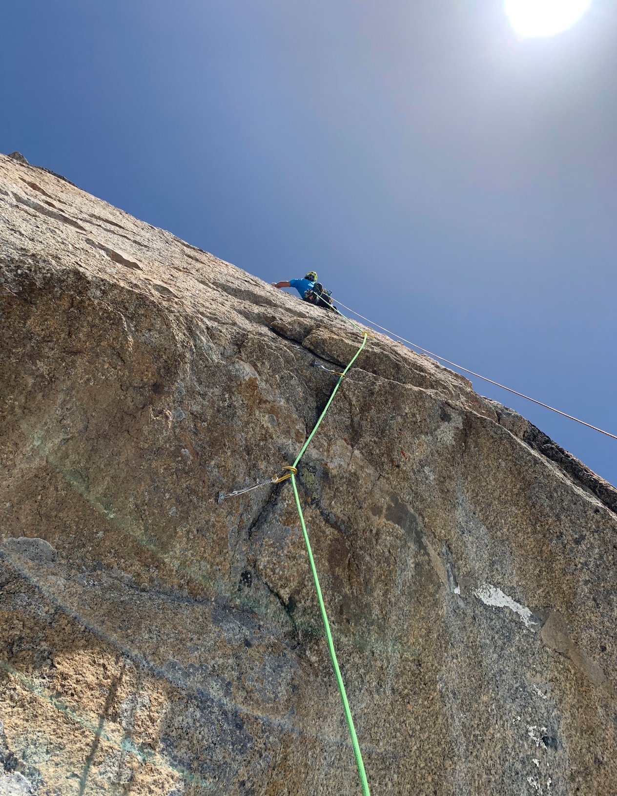 arrampicatore in parete