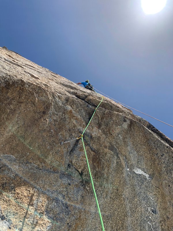 arrampicatore in parete