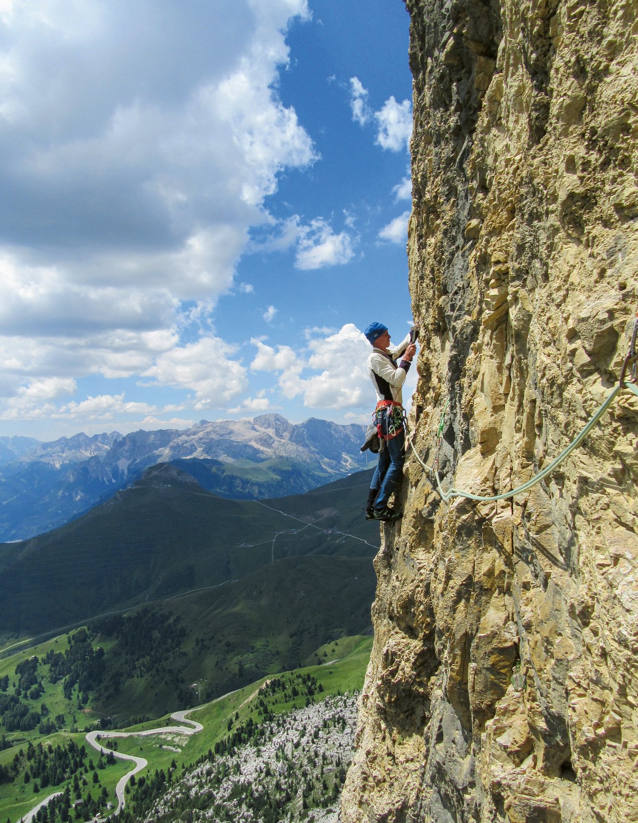 arrampicatore in parete