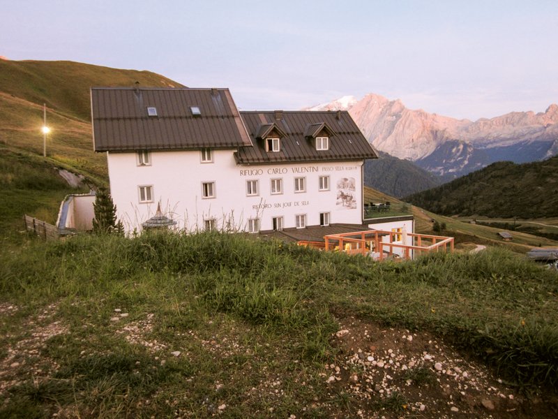 veduta del rifugio