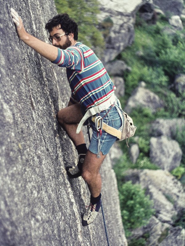 arrampicatore in parete