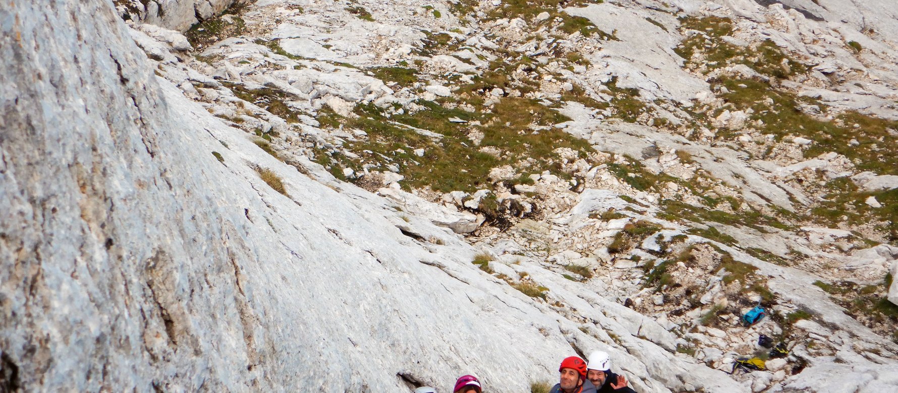 arrampicatori in parete