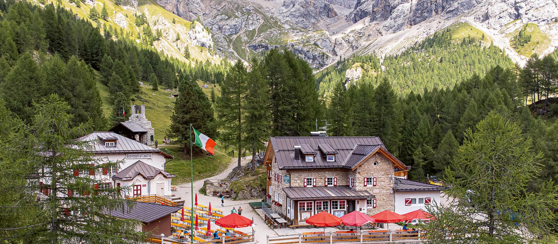 veduta  del rifugio