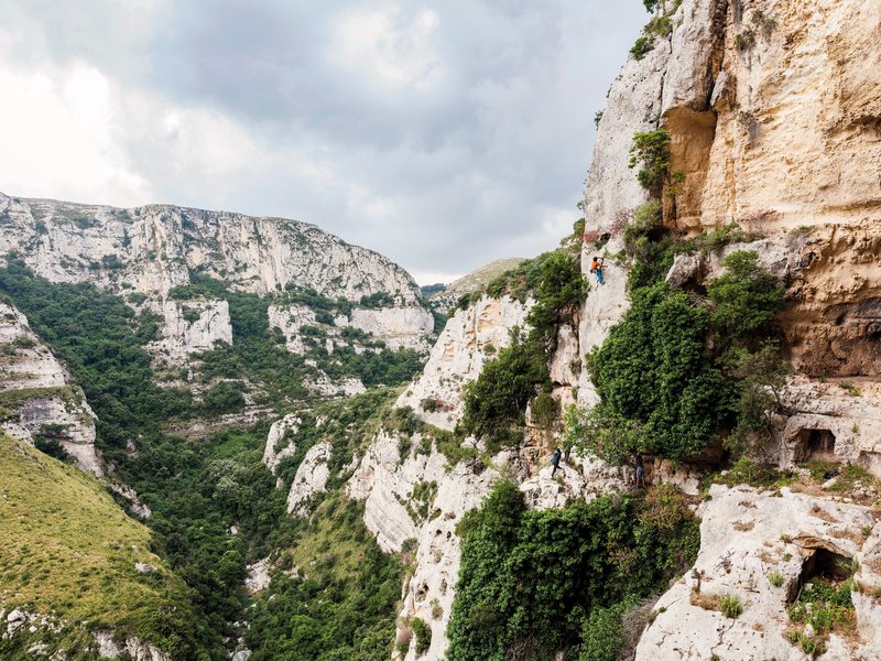 arrampicatore in parete
