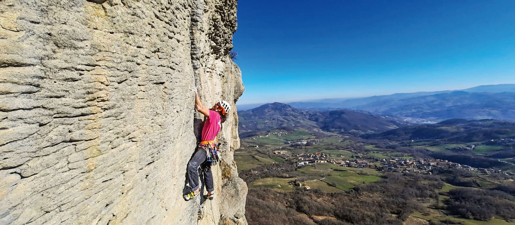 Climber in parete