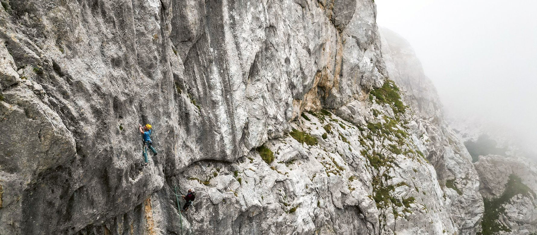 Climber in parete
