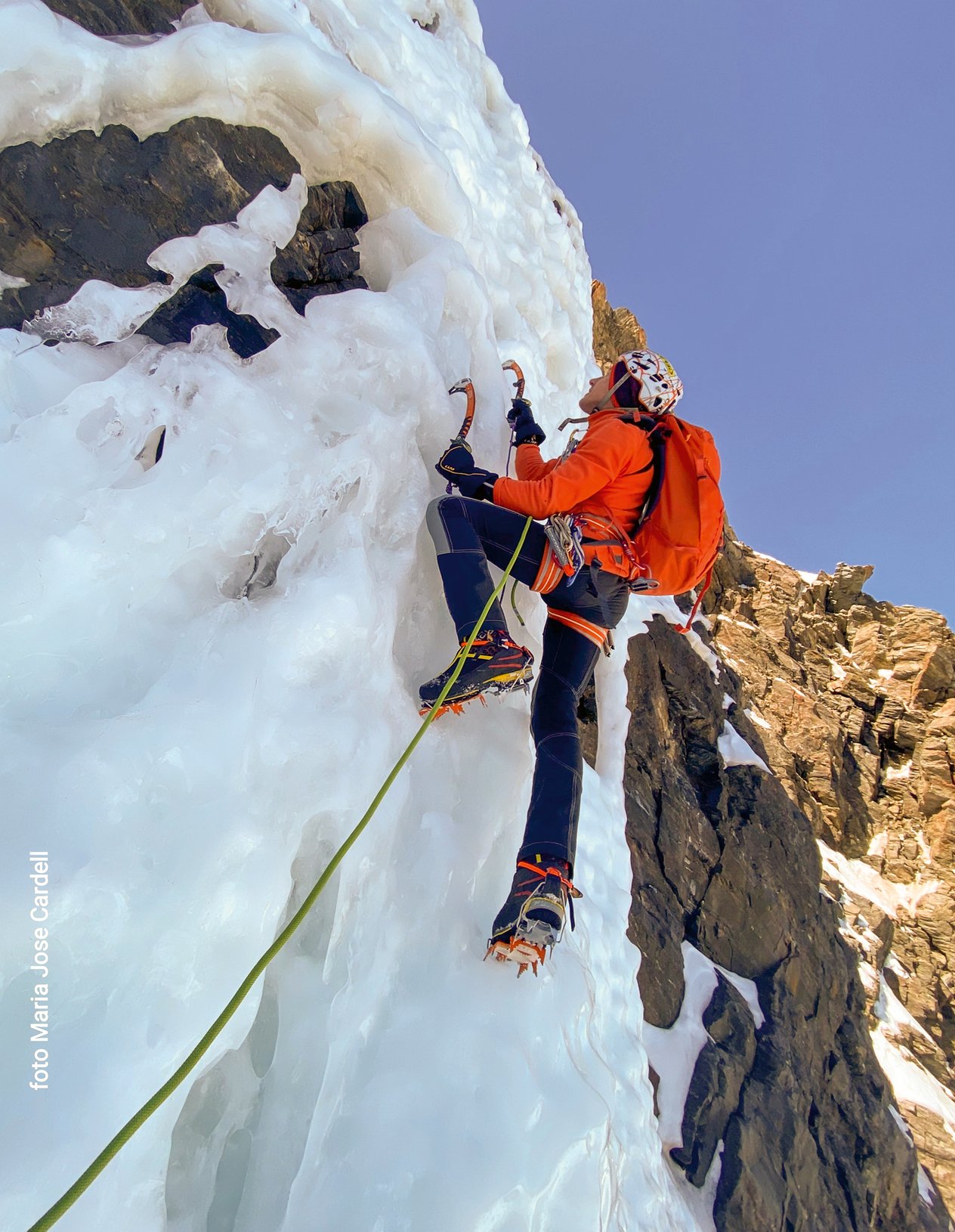 In arrampicata su ghiaccio