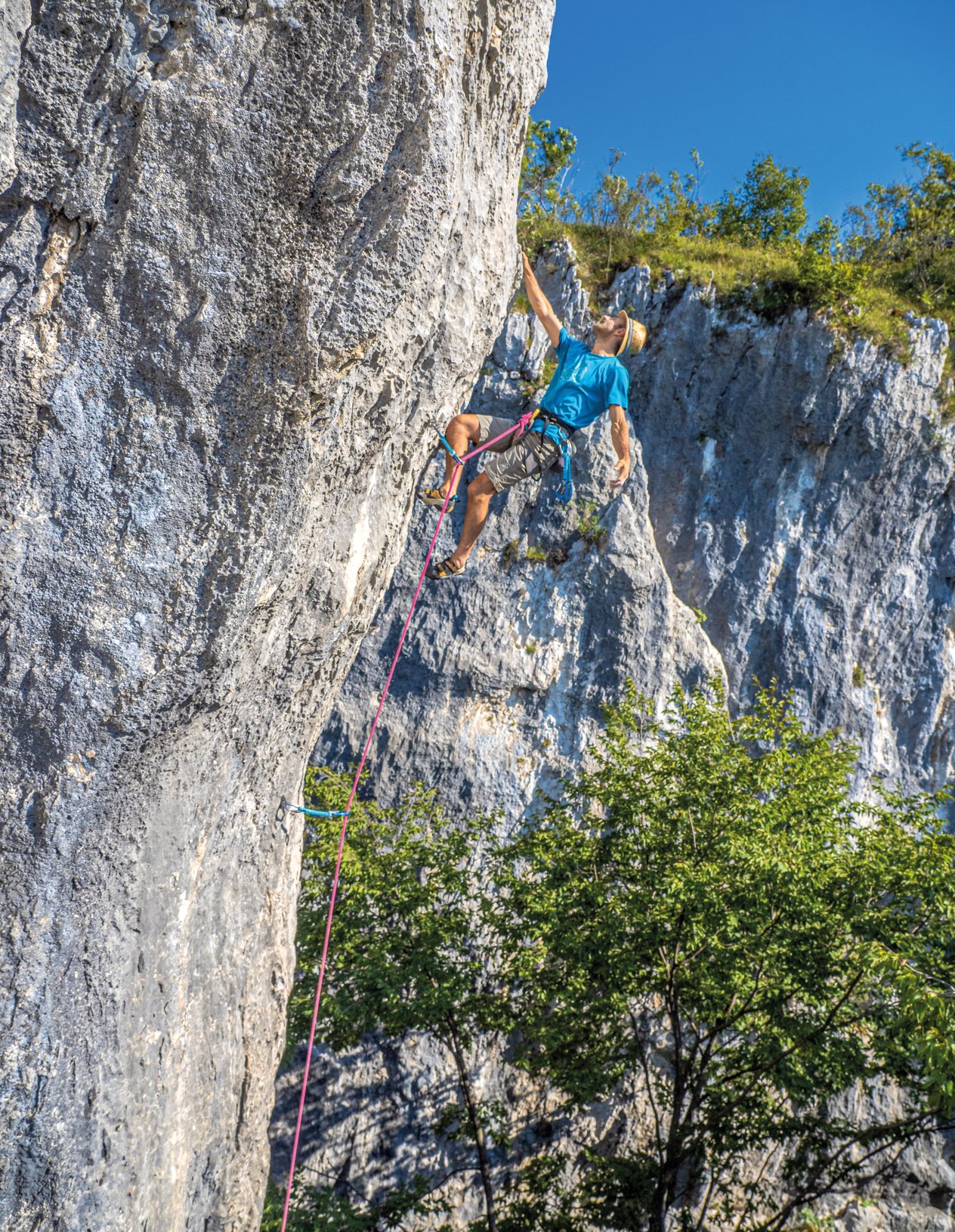 arrampicatore in parete