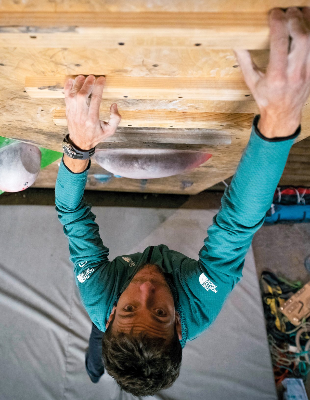 climber in allenamento