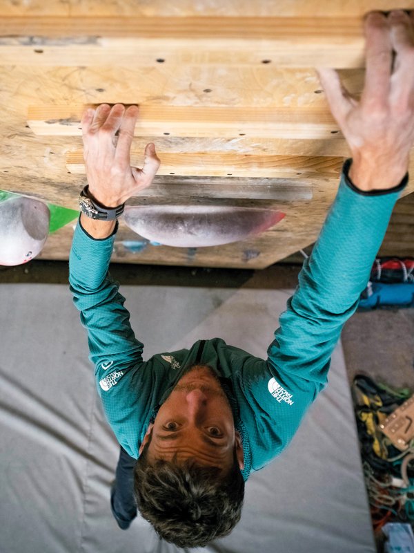 climber in allenamento