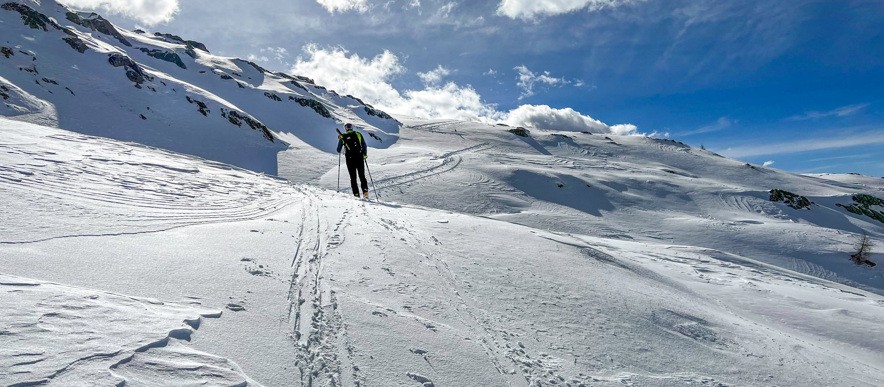 scialpinista in salita