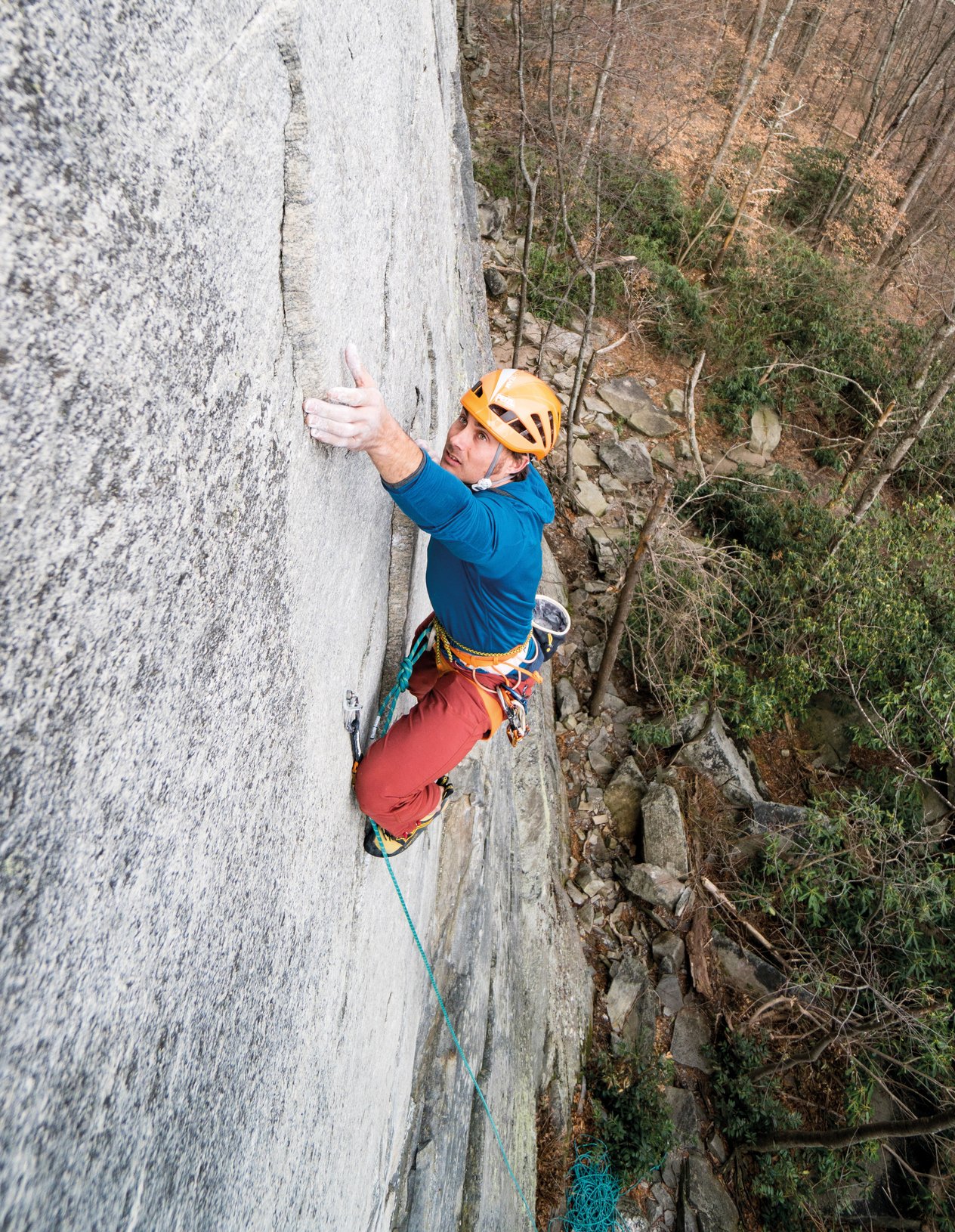 arrampicatore in parete