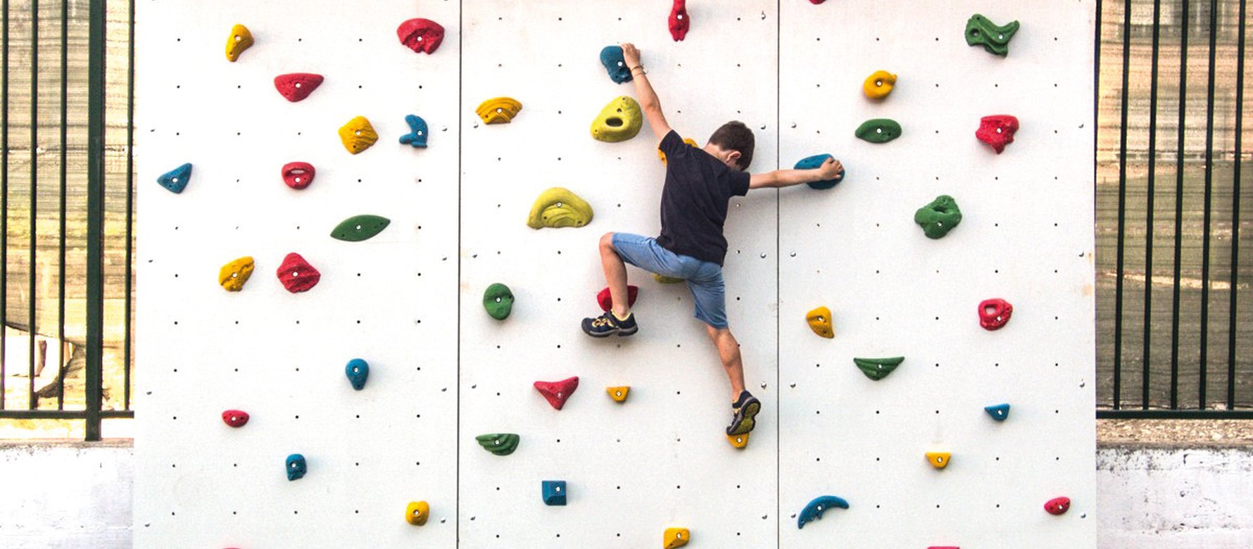climber in allenamento